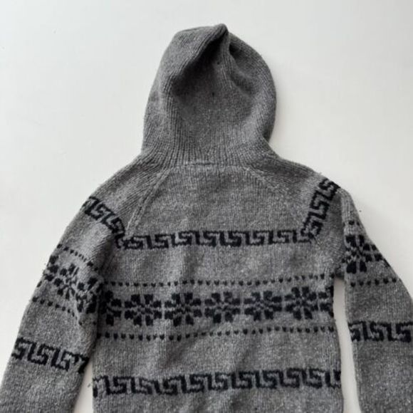 Vintage GAP Hand Knit Cowichan Full Zip Cardigan Sweater Size Medium 90s - Picture 10 of 10